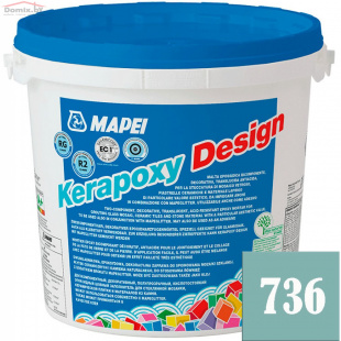 Фуга для плитки Mapei Kerapoxy Design N736 небесная глазурь (3 кг)